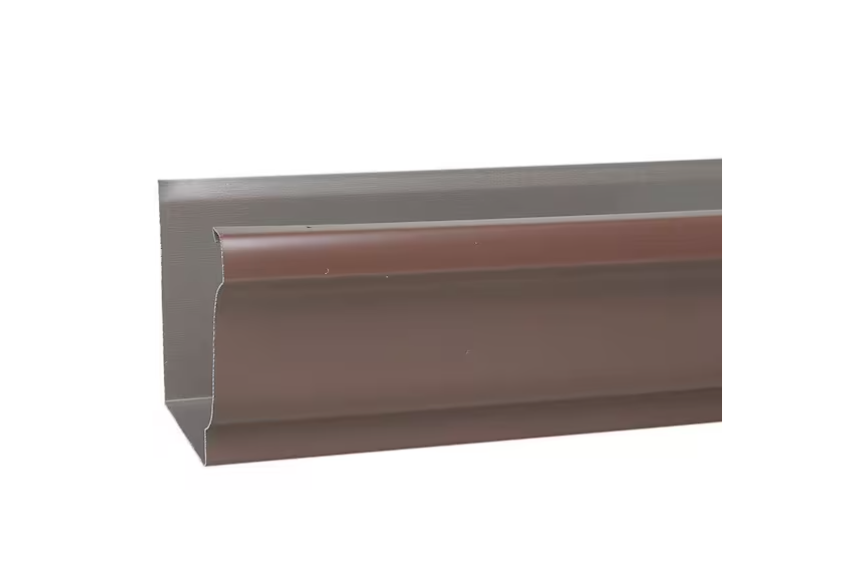 Spectra Pro Select 5 in. x 10 ft. K-Style HD Brown Aluminum Gutter