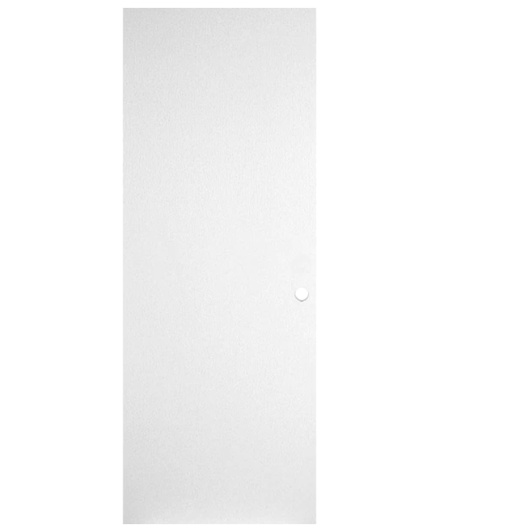 Masonite 30 in. x 80 in. No Panel Primed Smooth Flush Hardboard Hollow Core Composite Interior Door Slab with Bore