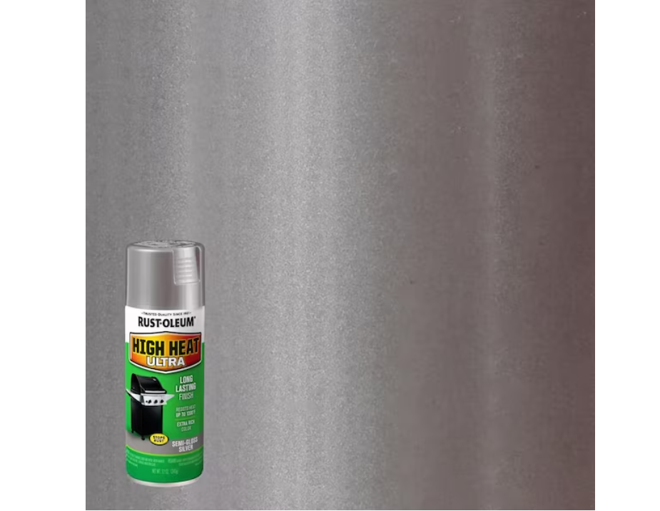 Rust-Oleum Specialty 12 oz. High Heat Ultra Semi-Gloss Silver Spray Paint
