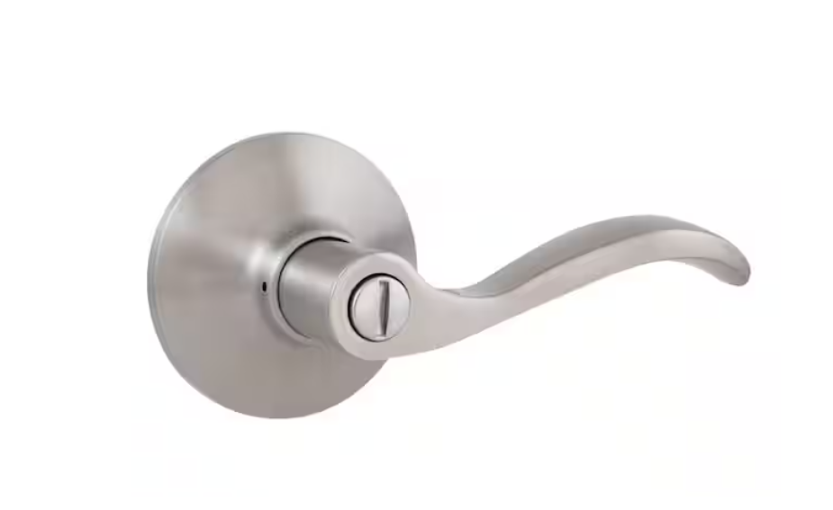 Defiant Naples Satin Nickel Bed/Bath Door Lever
