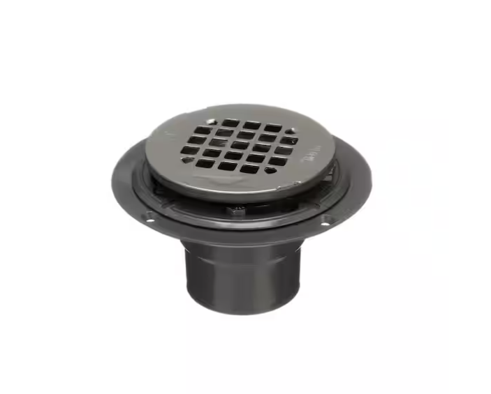 Oatey 2 in. to 3 in. PVC Low Profile Drain with Stainless Steel Strainer