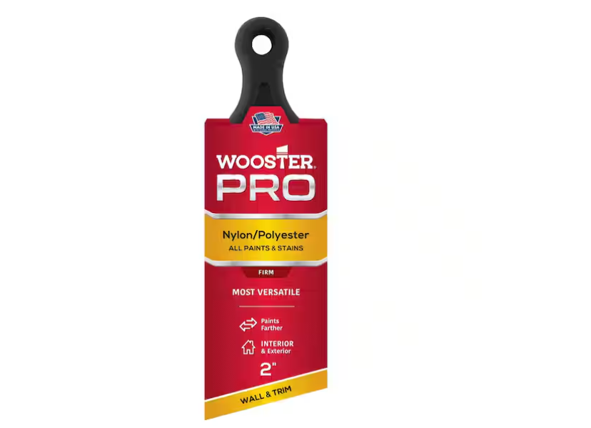 Wooster 2 in. Pro Nylon/Polyester Short Handle Angle Sash Brush