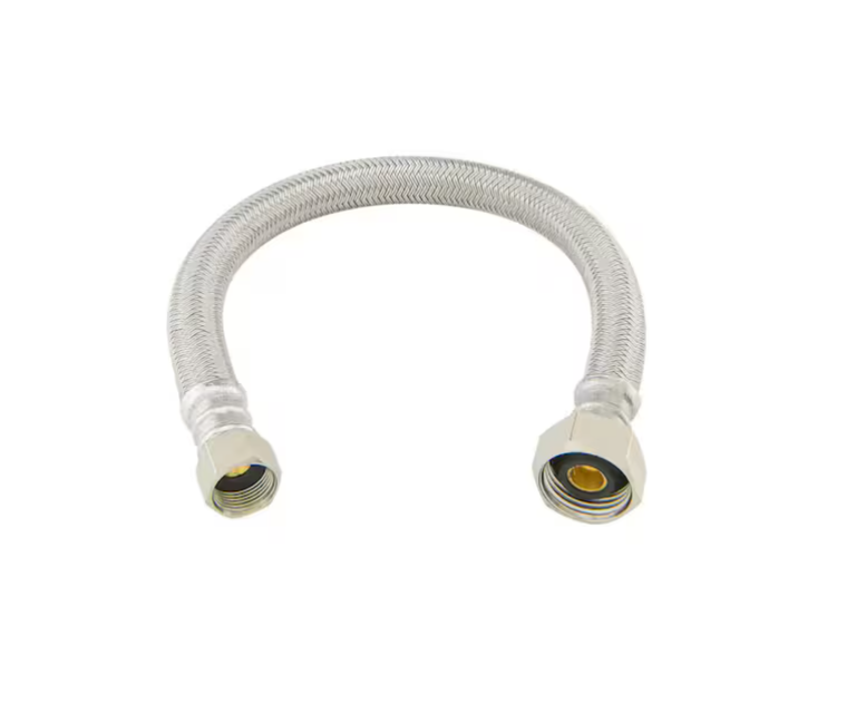 BrassCraft 3/8 in. Flare x 1/2 in. FIP x 12 in. Braided Polymer Faucet Supply Line