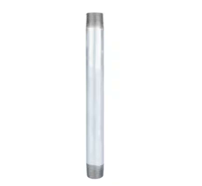 STZ 1/2 in. x 18 in. Galvanized Steel Schedule 40 Cut Pipe