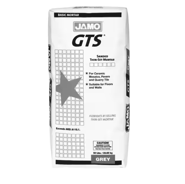 Custom Building Products Jamo GTS 50 lb. Gray Sanded Thinset Mortar