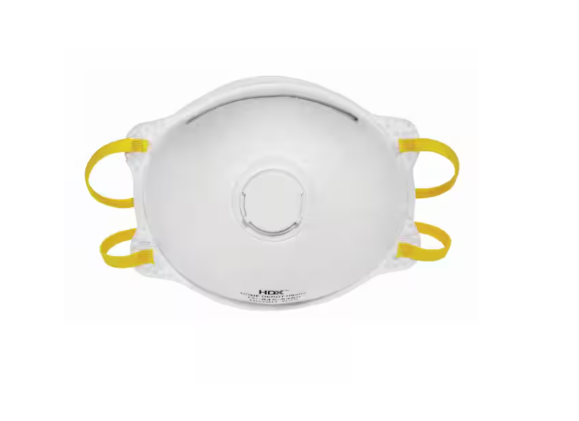 HDX Disposable N95 Particulate Respirator Mask with Valve (3-Pack)