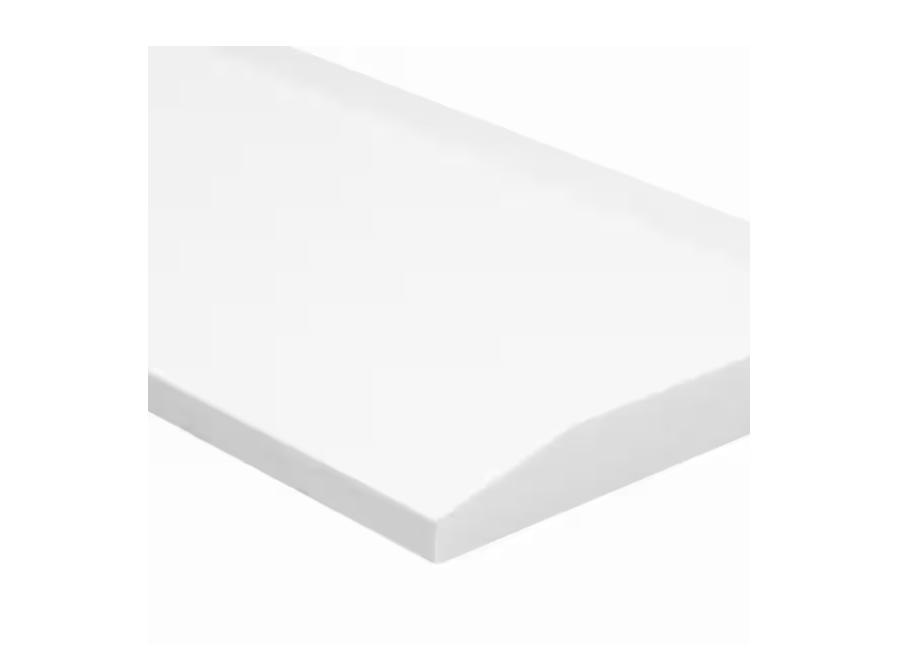 MSI Bright White 5 in. x 36 in. Polished Engineered Marble Double Hollywood Threshold Tile ( 3 lin. ft./Each)