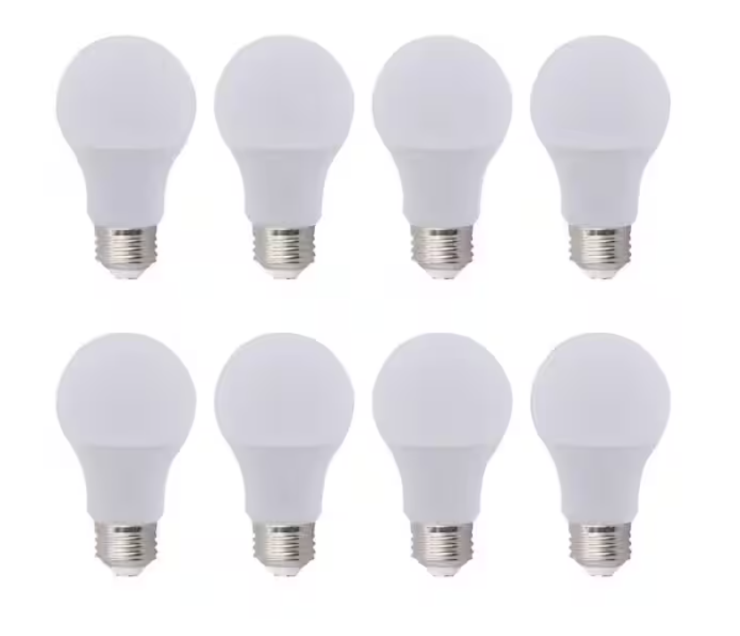 60-Watt Equivalent A19 Non-Dimmable Energy Efficient LED Light Bulb Daylight (8-Pack)