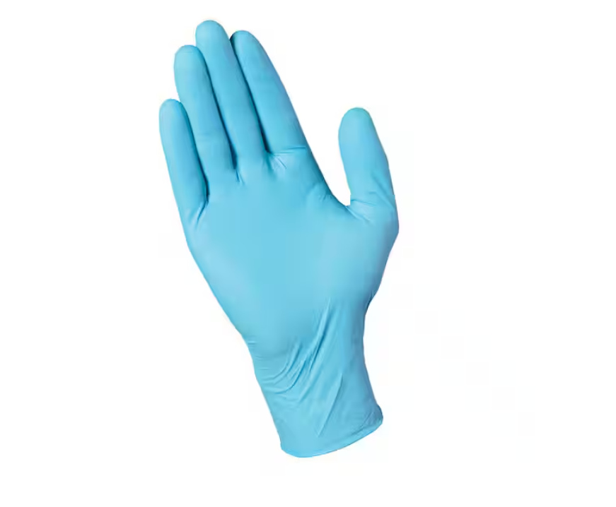HDX HDX Disposable Blue Nitrile Glove 50CT 1-Size Fits All