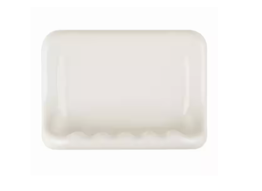 Daltile Bathroom Accessories White 4-3/4 in. x 6-3/8 in. Wall Mount Ceramic Soap Dish