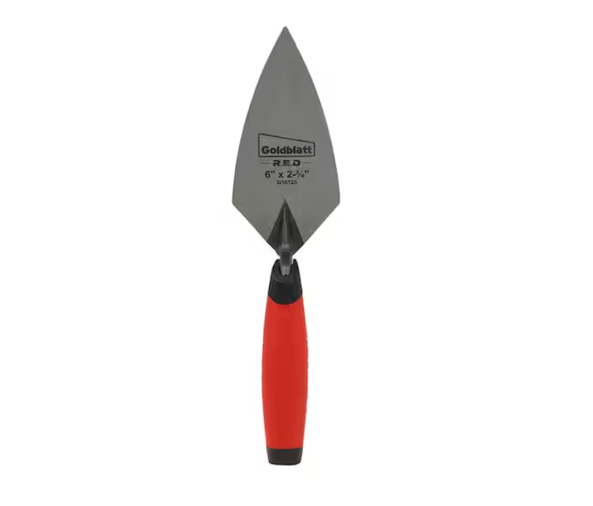 Goldblatt RED SINCE 1885 6 in. x 2-3/4 in. Pro Point Trowel (1-Piece)
