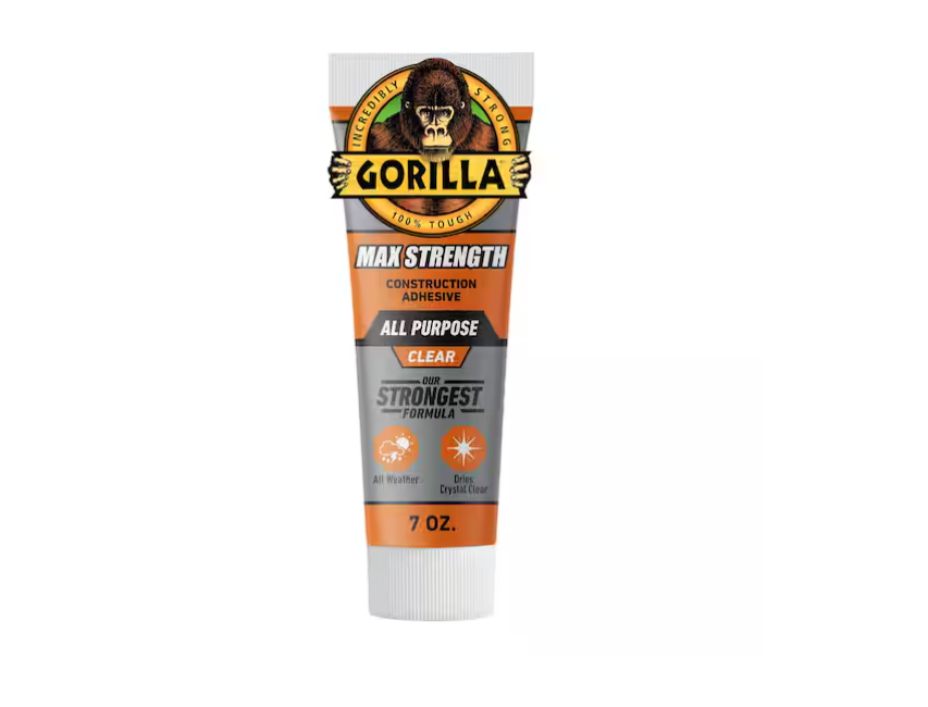 Gorilla 7 oz. Max Strength Construction Adhesive Clear