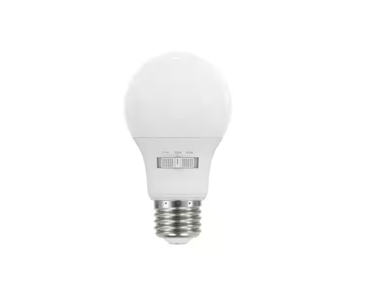 EcoSmart 60-Watt Equivalent A19 E26 Base Non-Dimmable LED Light Bulb with Selectable Color Temperature (8-Pack)