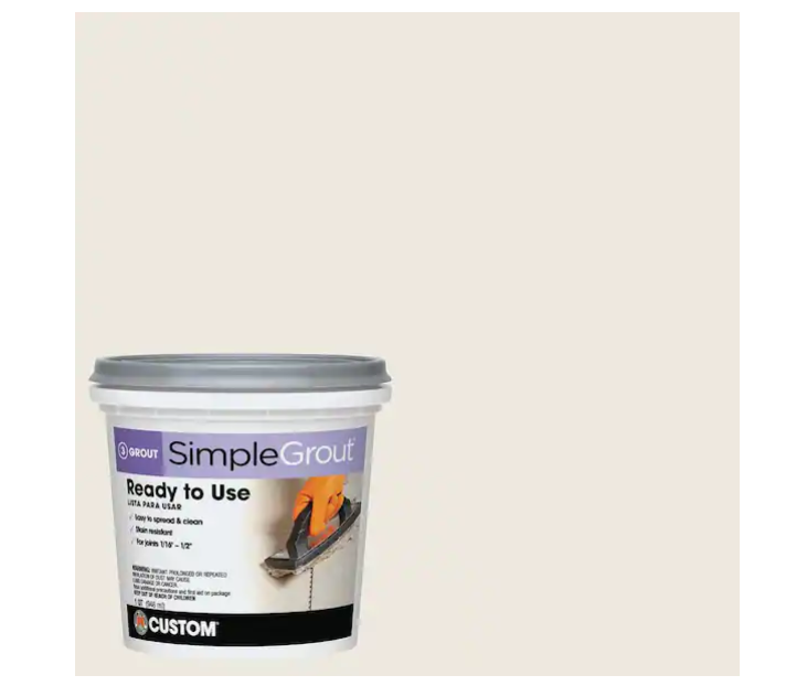 Custom Building Products SimpleGrout #381 Bright White 1 qt. Pre-Mixed Grout