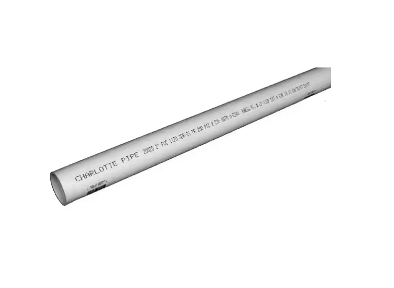 Charlotte Pipe 1 in. x 10 ft. Plastic Plain End Pipe