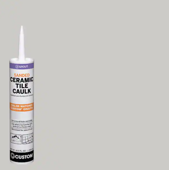 Custom Building Products Polyblend #544 10.5 oz. Rolling Fog Sanded Ceramic Tile Caulk