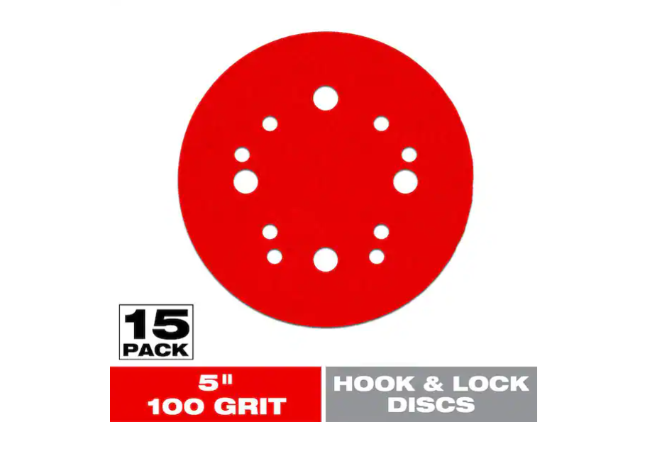 DIABLO 5 in. 100-Grit Hook and Lock ROS Sanding Discs