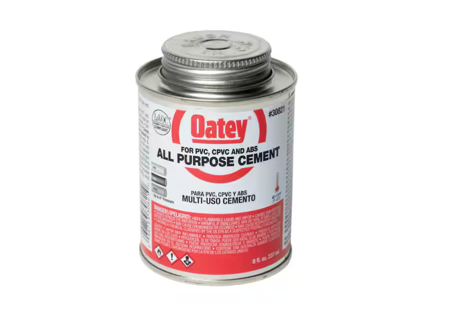 Oatey 8 oz. Medium Milky All-Purpose ABS, CPVC, PVC Cement