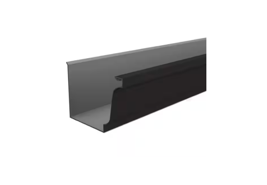 Amerimax Home Products 5 in. x 10 ft. Black Aluminum K-Style Gutter