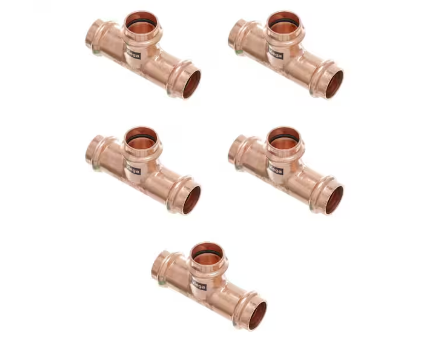 Viega ProPress 1/2 in. Press Copper Tee (5-Pack)