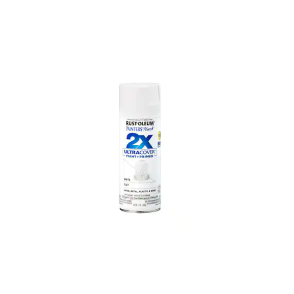 Rust-Oleum Painter's Touch 2X 12 oz. Flat White General Purpose Spray Paint