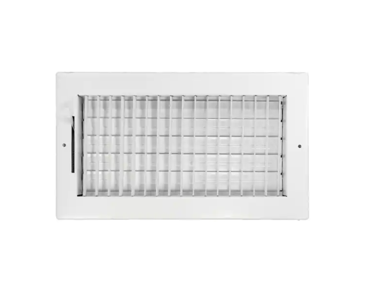 Venti Air 12 in x 6 in Adjustable, Single Deflection, 1 Way Supply Register for Duct Opening 12 in W x 6 in H
