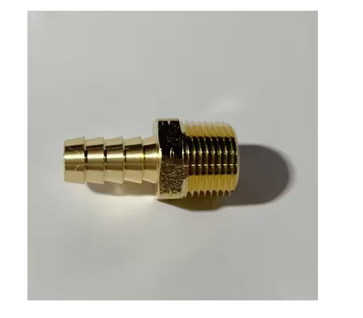 Everbilt 3/8 in. Barb x 3/8 in. MIP Brass Adapter Fitting