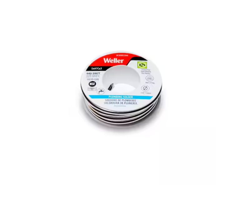 Weller Plumbing Solder Wire 3mm/0.118 in. 113g/4oz.