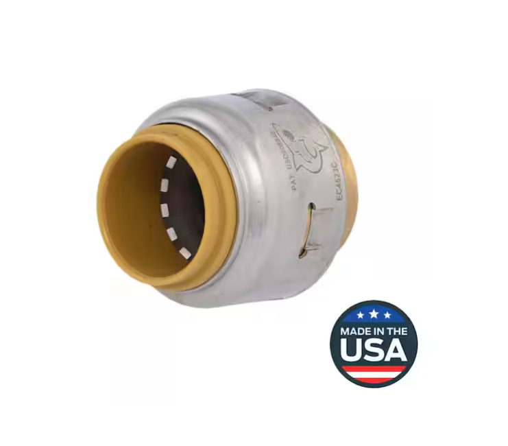 SharkBite Max 1/2 in. Push-to-Connect Brass End Stop Fitting