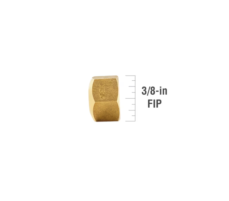 ProLine Series Brass 3/8-in Compression Cap Fitting