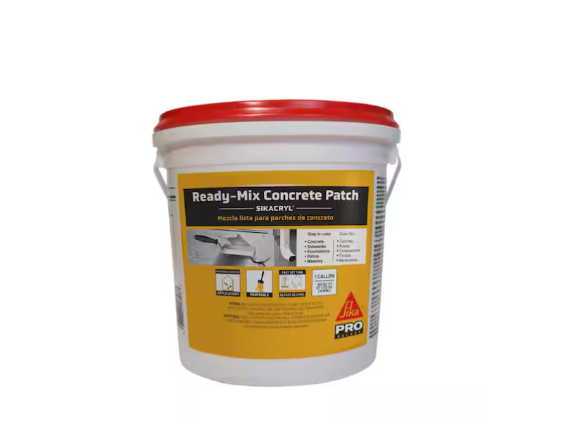 Sika 1 Gal. Ready-Mix Concrete Patch and Repair, Textured Concrete Patch