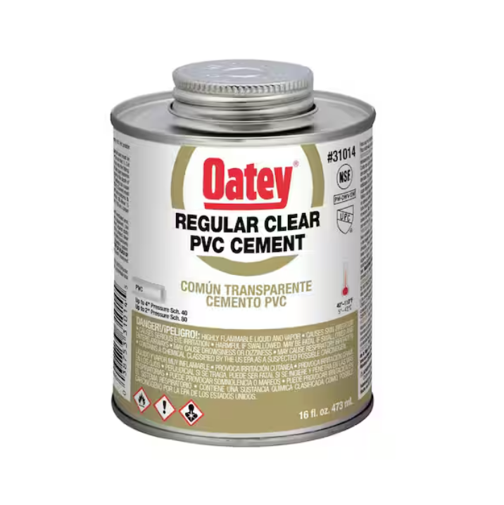 Oatey 32 oz. Regular Clear PVC Cement