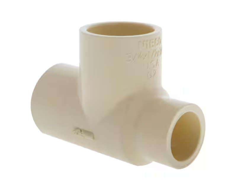 NIBCO 3/4 in. x 1/2 in. x 3/4 in. CPVC-CTS All Slip Reducing Tee Fitting