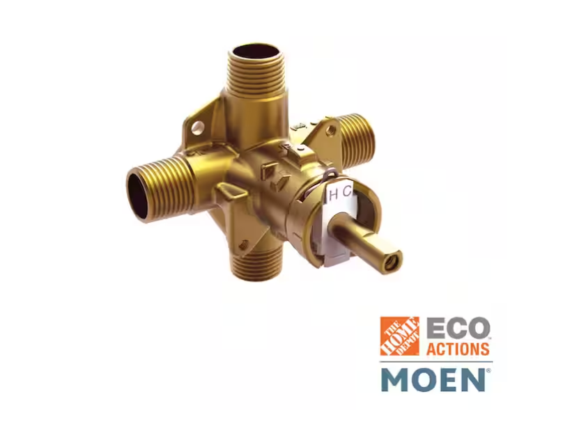 MOEN Brass Rough-In Posi-Temp Pressure-Balancing Cycling Tub and Shower Valve 1/2 in. IPS Connection