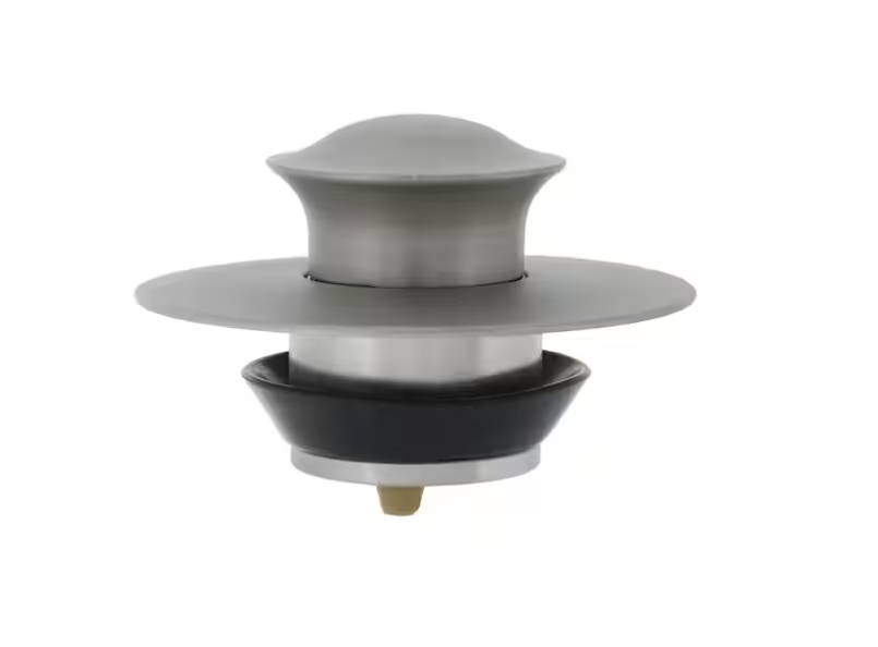 DANCO EZ Drain Bathtub Drain Stopper in Brushed Nickel