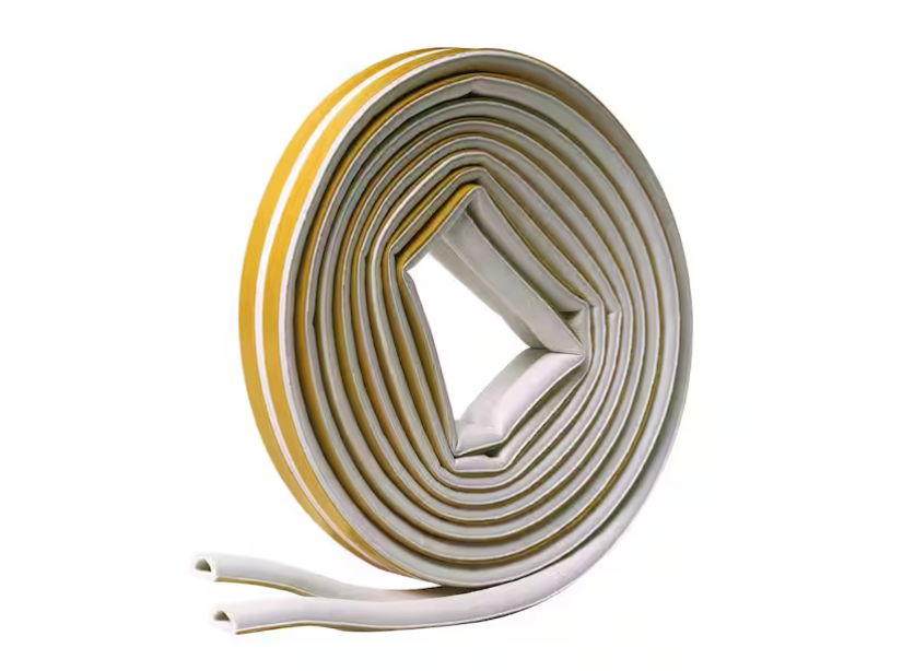 Frost King 5/16 in. x 1/4 in. x 17 ft. White D-Center EPDM Medium Gap Weatherseal Tape