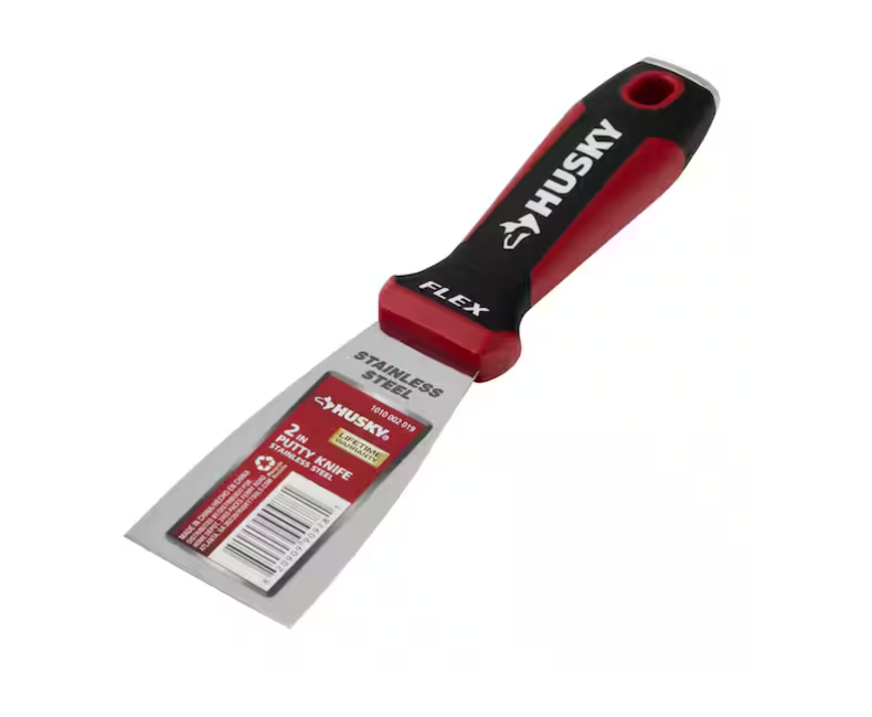 Husky 2 in. Putty Knife with Flexible Stainless Steel Blade