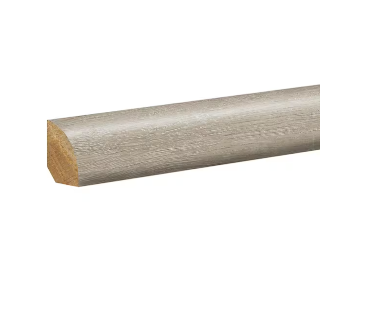 PERFORMANCE ACCESSORIES Moonstone 0.62 in. T x 0.75 in. W x 94.5 in. L Textured Wood Look Laminate Moulding/Trim Quarter Round Molding