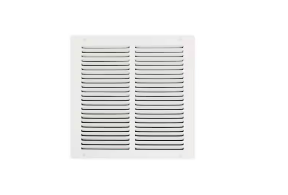 Everbilt 12 in. x 12 in. Steel Return Air Grille in White