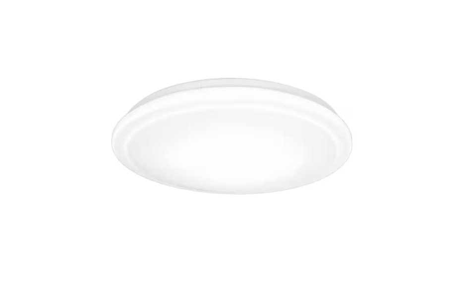 Commercial Electric 20 in. Low Profile LED Flush Mount Round Ceiling Light 2400 Lumens 3000K 4000K 5000K Dimmable Bedroom Lighting