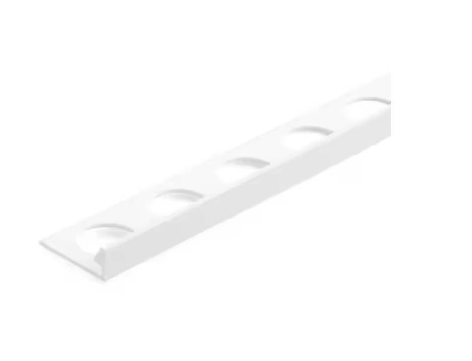 TrimMaster White 5/16 in. x 98 1/2 in. PVC L-Shaped Tile Edging Trim