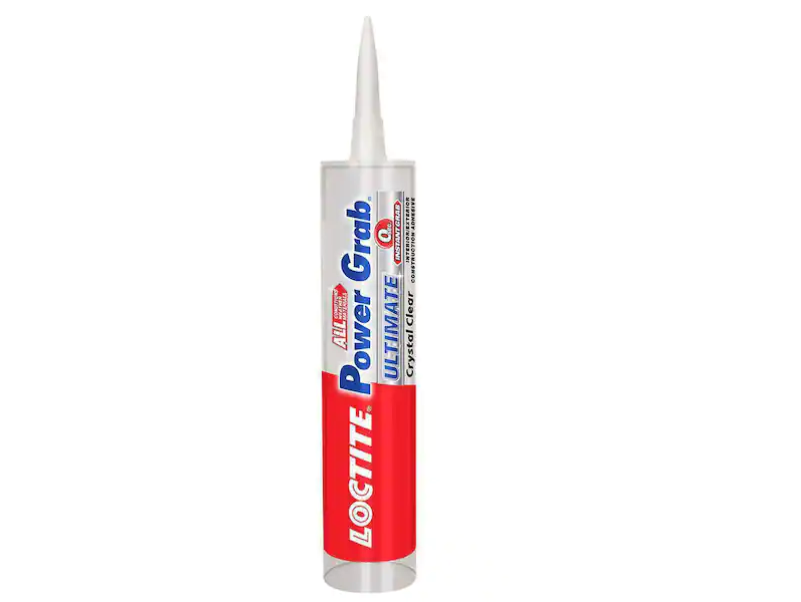 Loctite Power Grab Ultimate Instant Grab 9 oz. SMP Construction Adhesive Crystal Clear Cartridge