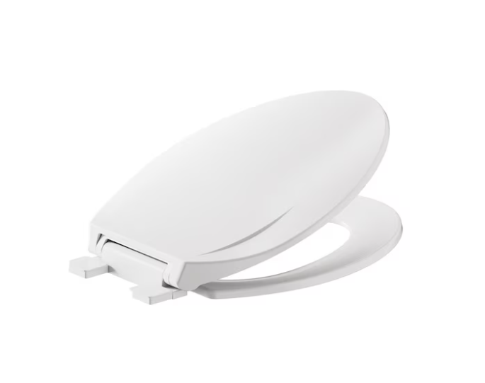 American Standard MightyTuff Plastic White Elongated Soft Close Toilet Seat