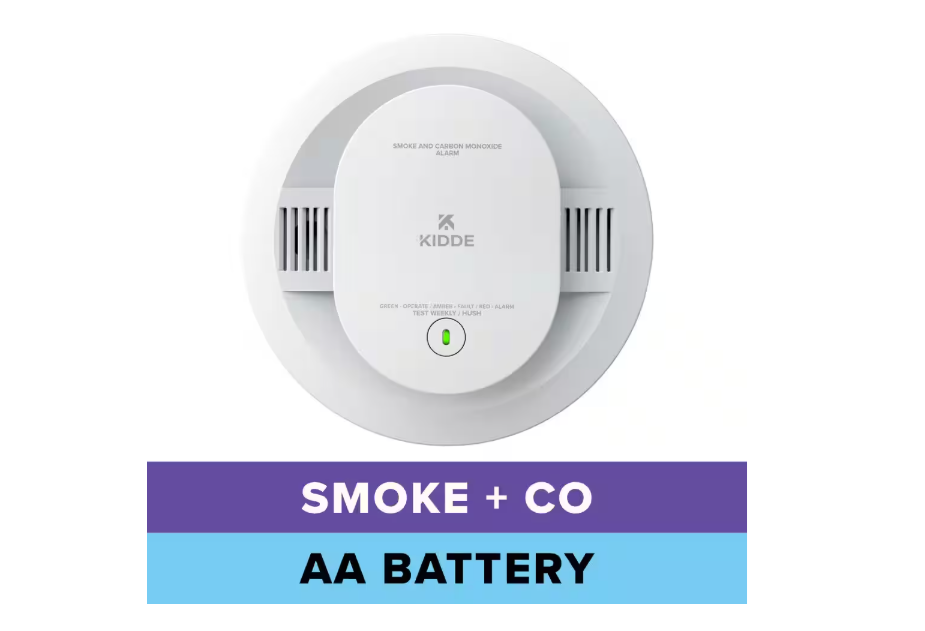 Kidde Battery Powered Smoke and Carbon Monoxide Detector with LED Warning Lights 21031502