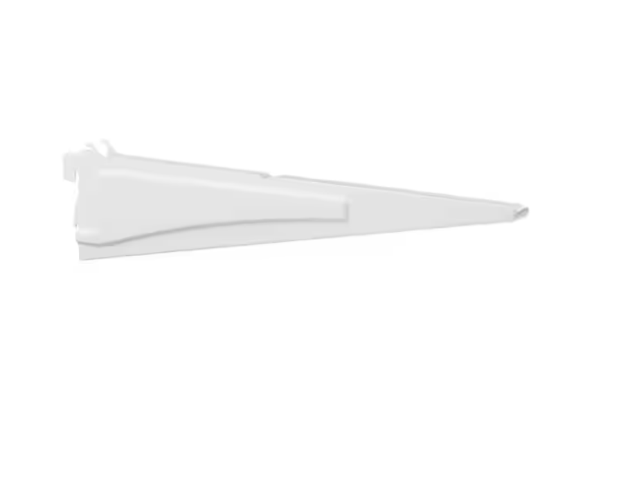 Everbilt 12 in. L White Metal Regular Duty Support Bracket