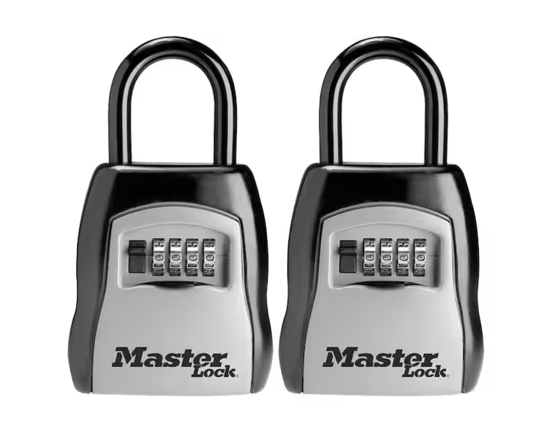 Master Lock Lock Box, Resettable Combination Dials, 2 Pack