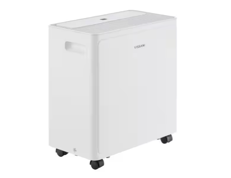 Vissani 25 pt. Dehumidifier up to 1,500 sq. ft. ENERGY STAR for Basement, Garage, or Wet Rooms in White