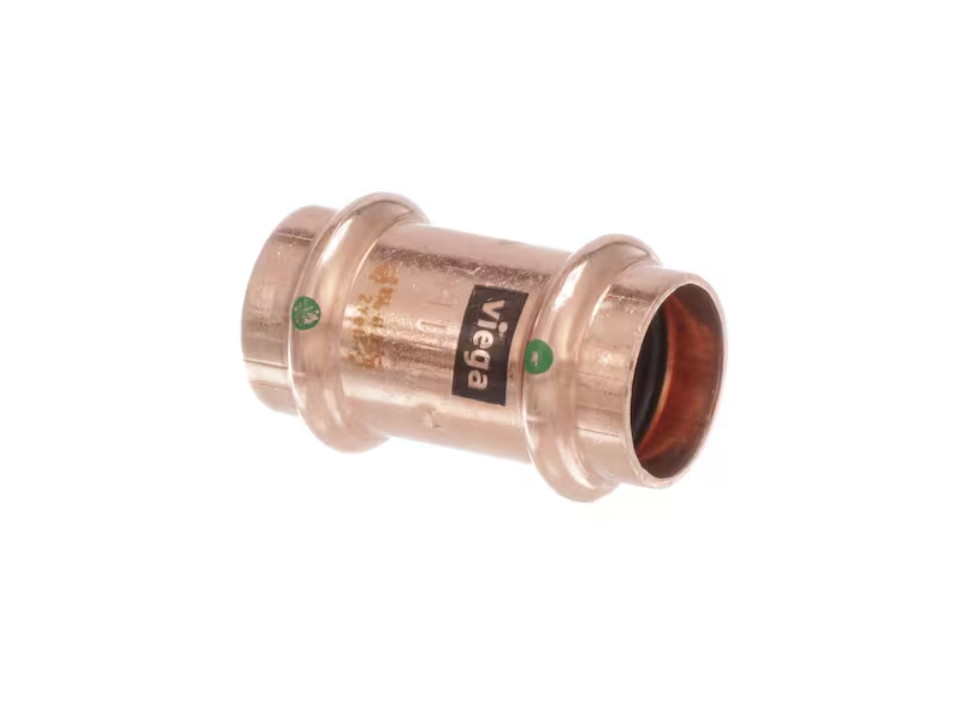 Viega ProPress 1/2 in. Press Copper Coupling with Stop