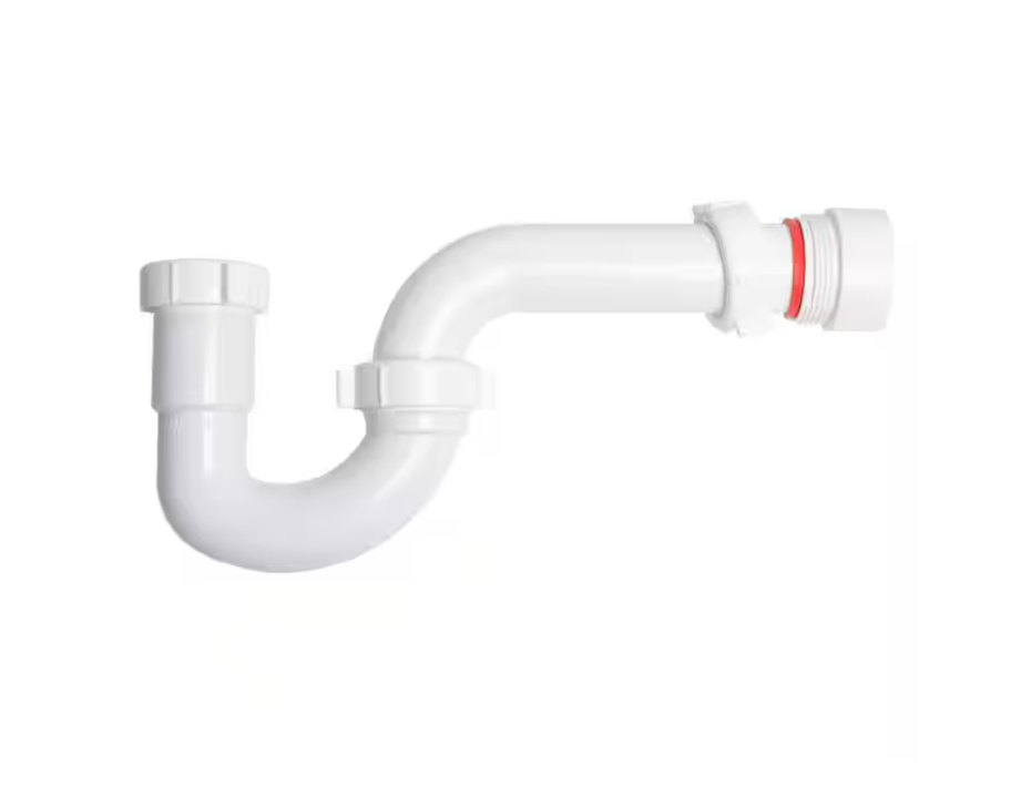 Oatey Heavy Duty 1-1/2 in to 1-1/4 in. Plastic Adjustable Diameter P-Trap with Reducing Washer