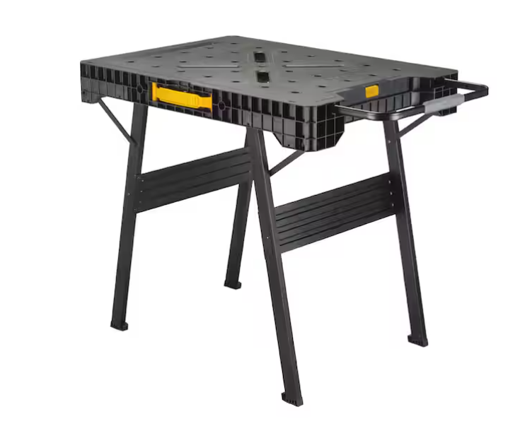 DEWALT 33 in. H Plastic Folding Portable Sawhorse Workbench